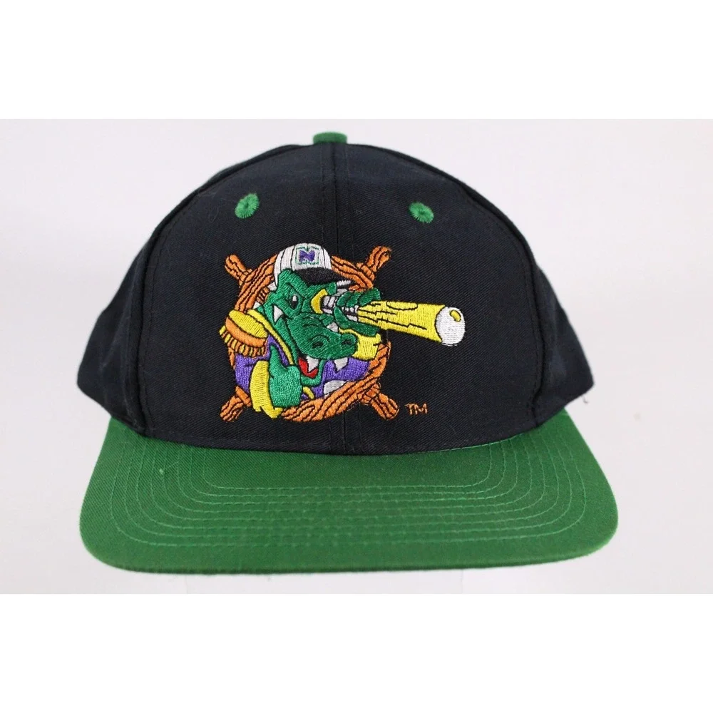 VINTAGE‎ Norwich Navigators MiLB Snapback Hat Dan Mallon Chevrolet / Geo 1990's